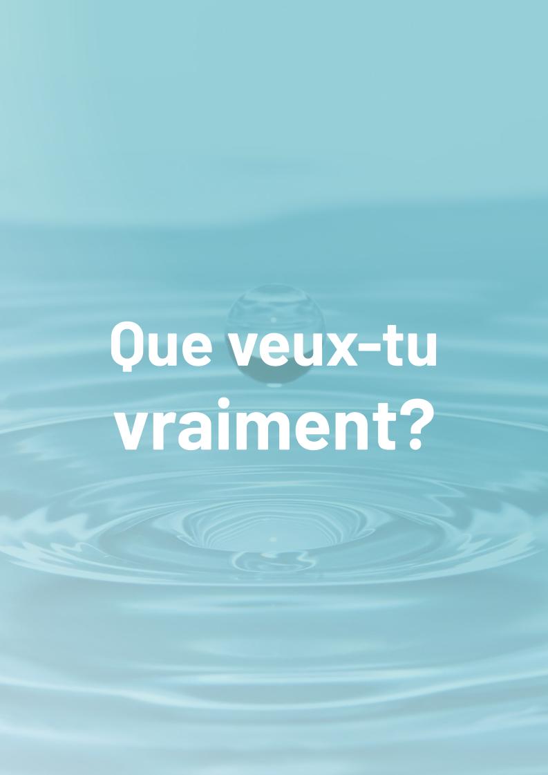 Que veux-tu vraiment?