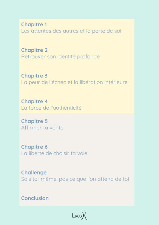 Sois toi-même, pas ce que l’on attend de toi