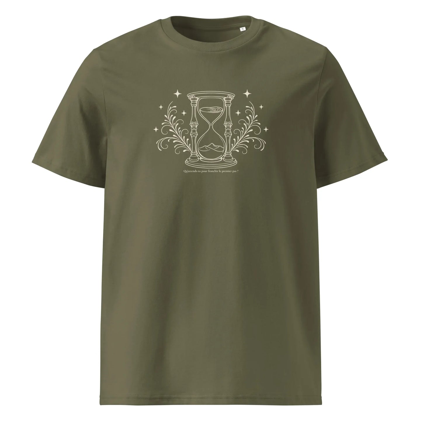 T-shirt "Qu'attends-tu pour franchir le premier pas?"