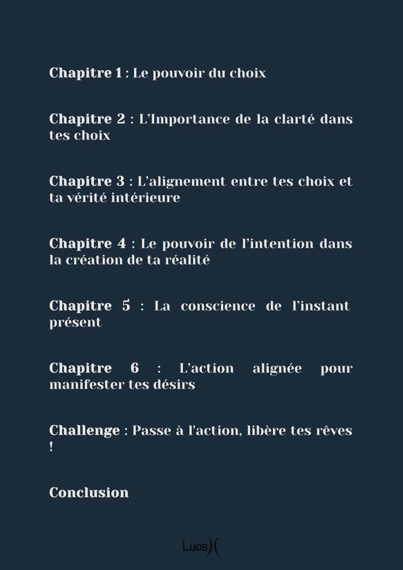 Choisis ta réalité