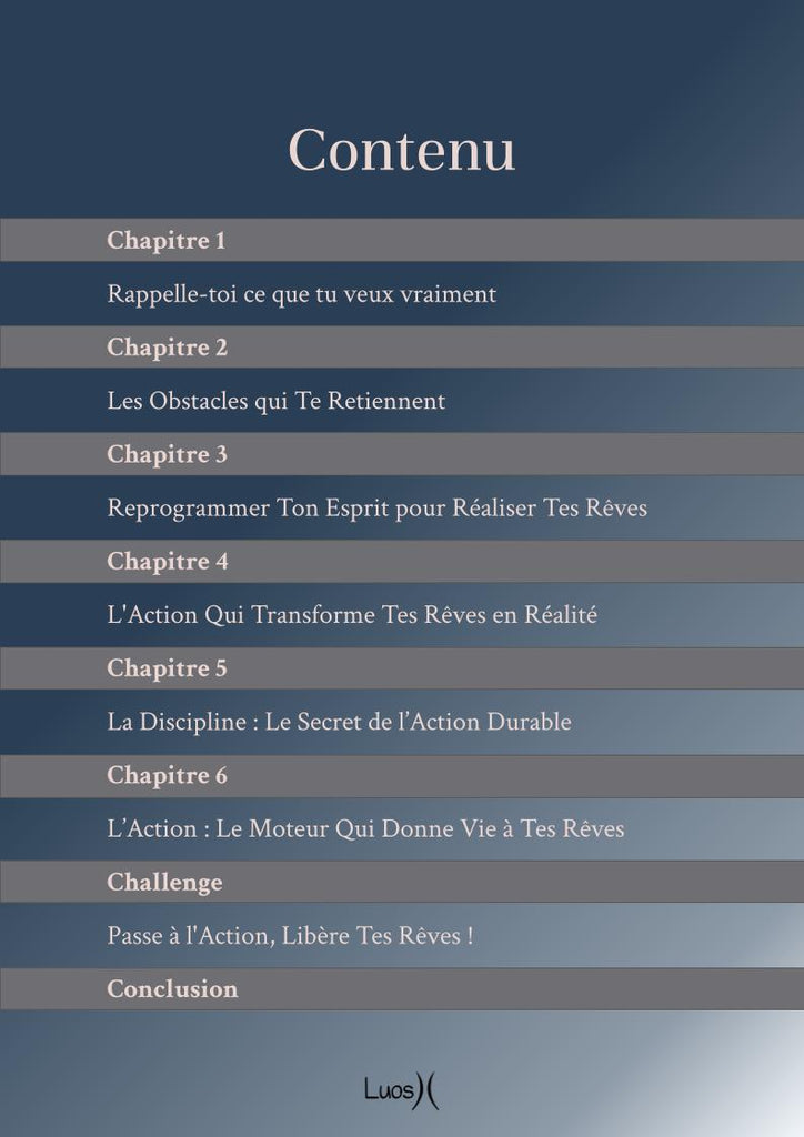 Ne laisse pas tes rêves prendre la poussière