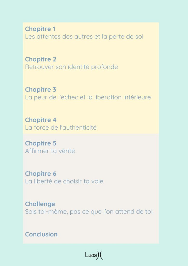 Sois toi-même, pas ce que l’on attend de toi