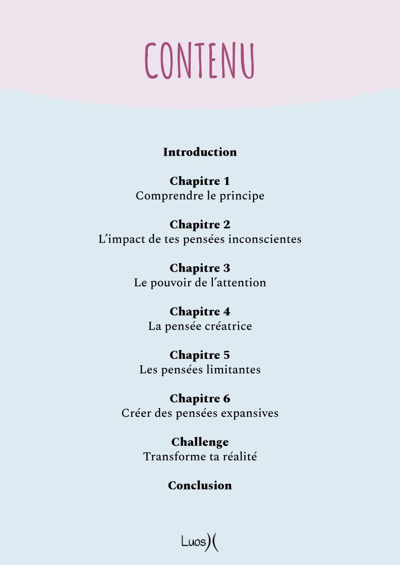 Ta réalité est le reflet de tes pensées